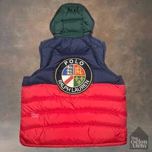 Vintage Polo Ralph Lauren Downhill Skier Down Vest 'Multicolor' Size XL (Tall)